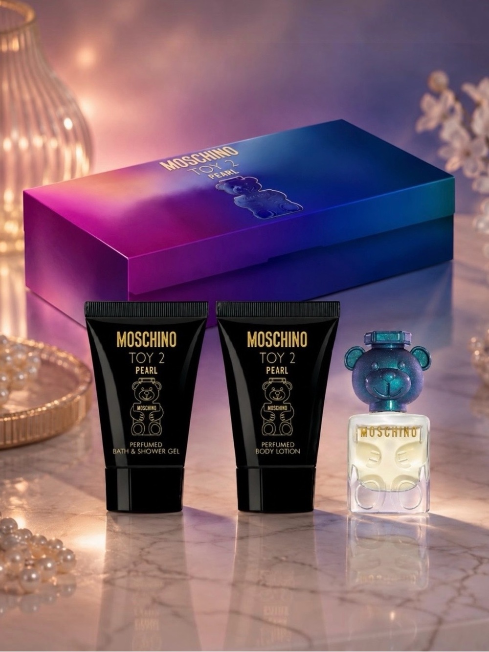Moschino 
Toy 2 Pearl 3pcs Mini Gift Set